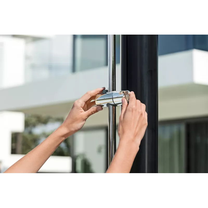 Bestway SolarFlow 5,2 galloni välistingimustes kasutatav dušš, eraldiseisev, must, metall, PVC, 20 L, EN1112, 620 mm
