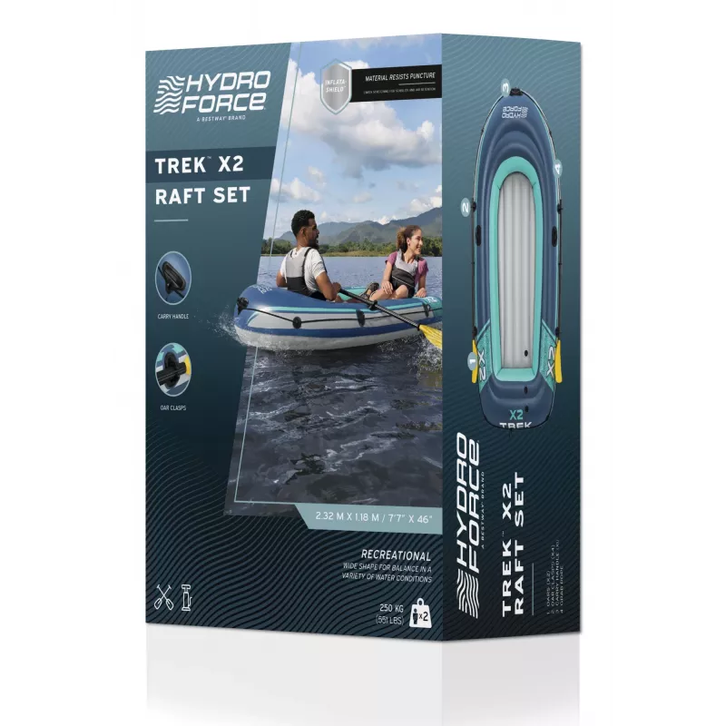 Bestway Hydro Force Trek X2 täispuhutav 2-kohaline parvesüst 2,32 m