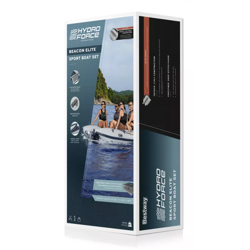 Bestway Hydro Force Beacon Elite 5-kohaline täispuhutav spordipaatide komplekt 3,35 m
