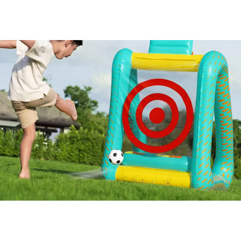 Bestway Perfect Aim 3-in-1 täispuhutav aiamäng, täispuhutav mängukeskus, 5 a, polüvinüülkloriid (PVC), mitmevärviline