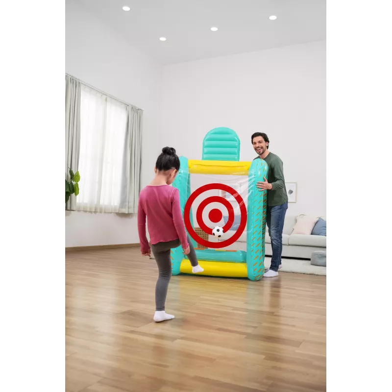 Bestway Perfect Aim 3-in-1 täispuhutav aiamäng, täispuhutav mängukeskus, 5 a, polüvinüülkloriid (PVC), mitmevärviline