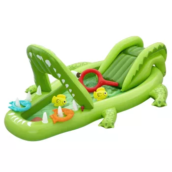 Bestway Later Gator laste täispuhutav veemängukeskus ja bassein 2,34 m x 1,63 m x 87 cm