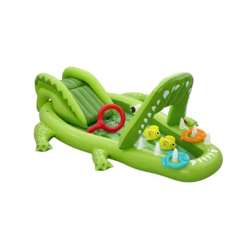 Bestway Later Gator laste täispuhutav veemängukeskus ja bassein 2,34 m x 1,63 m x 87 cm