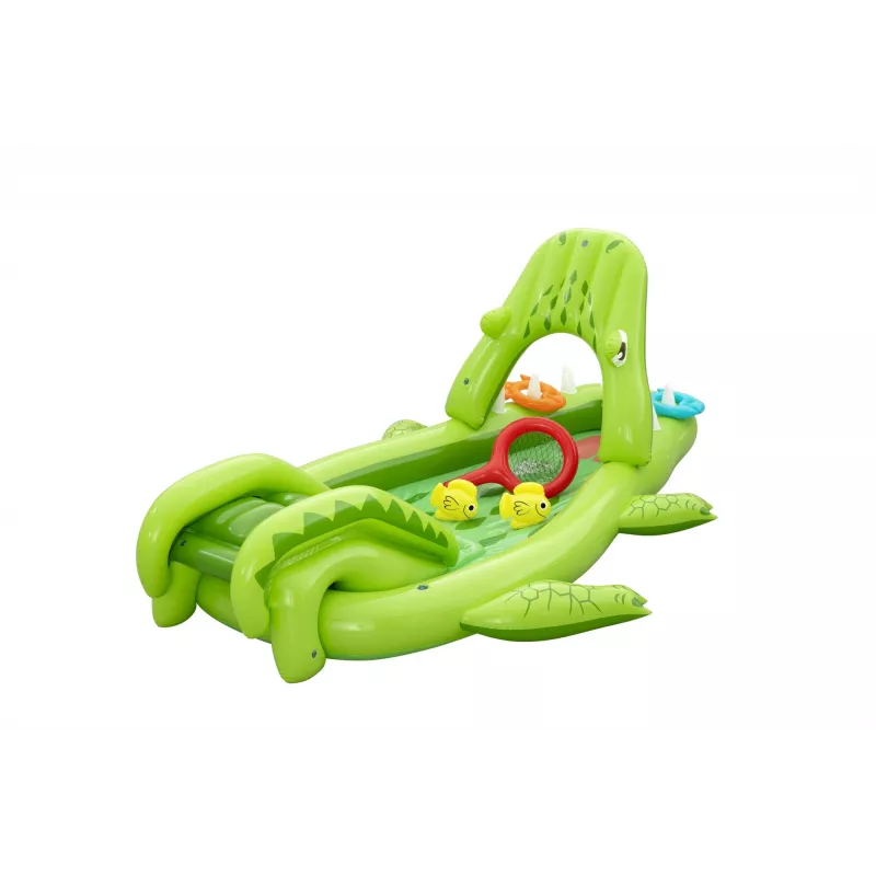 Bestway Later Gator laste täispuhutav veemängukeskus ja bassein 2,34 m x 1,63 m x 87 cm