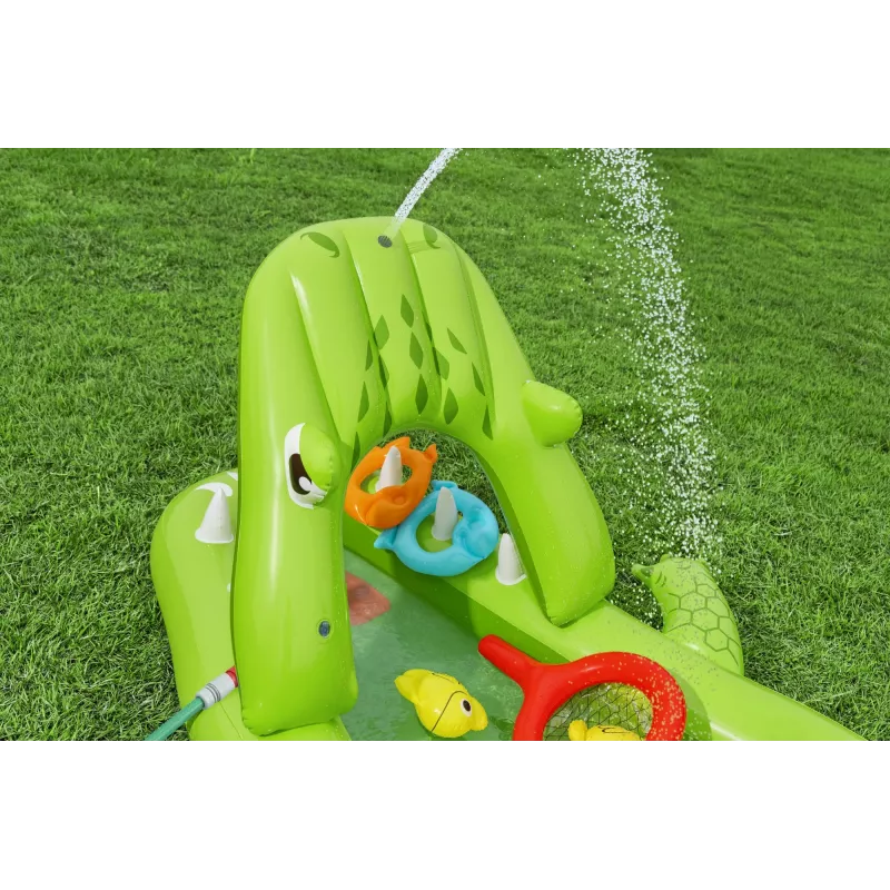 Bestway Later Gator laste täispuhutav veemängukeskus ja bassein 2,34 m x 1,63 m x 87 cm