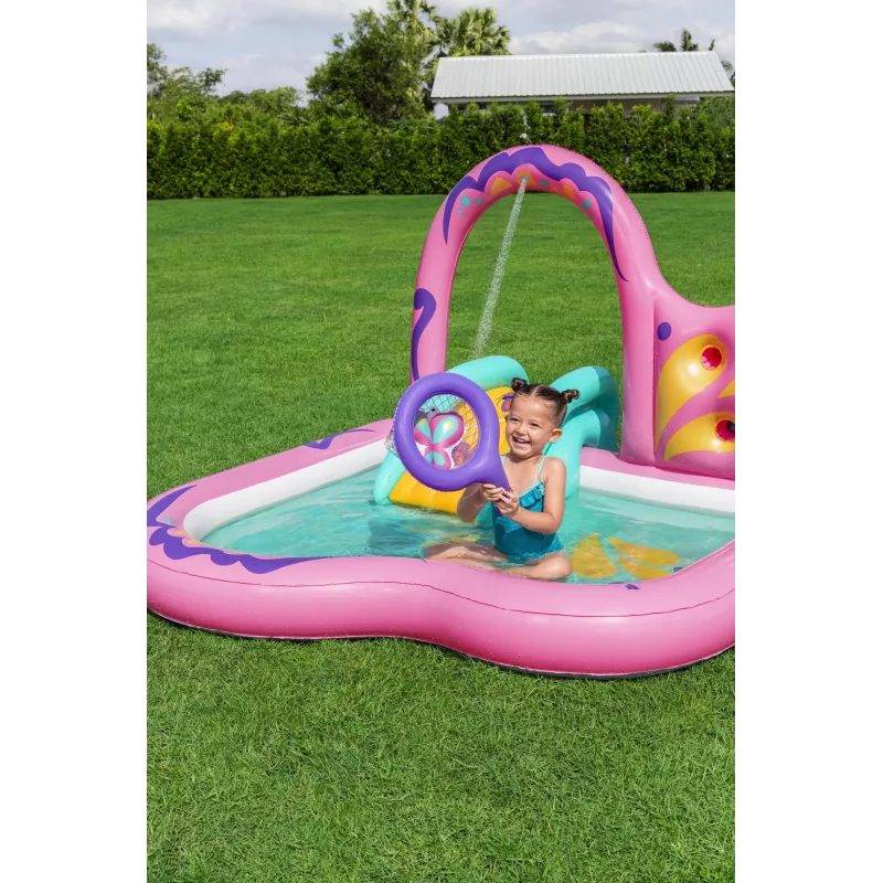 Bestway Butterfly Wonder laste täispuhutav veemängukeskus ja bassein 1,80 m x 1,80 m x 1,17 m
