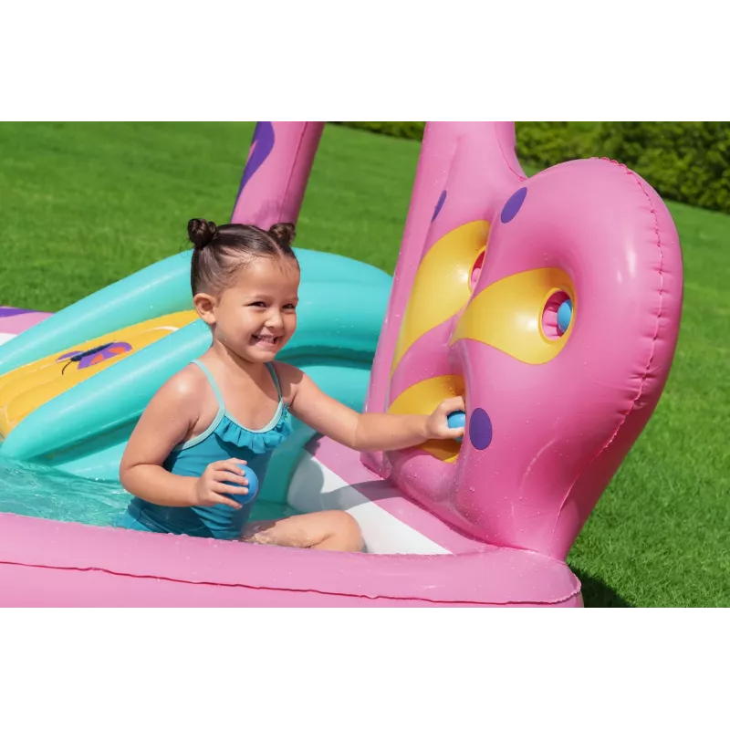 Bestway Butterfly Wonder laste täispuhutav veemängukeskus ja bassein 1,80 m x 1,80 m x 1,17 m