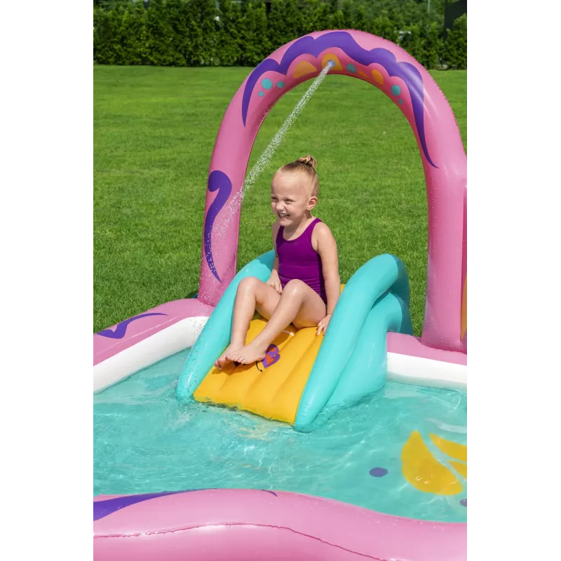 Bestway Butterfly Wonder laste täispuhutav veemängukeskus ja bassein 1,80 m x 1,80 m x 1,17 m