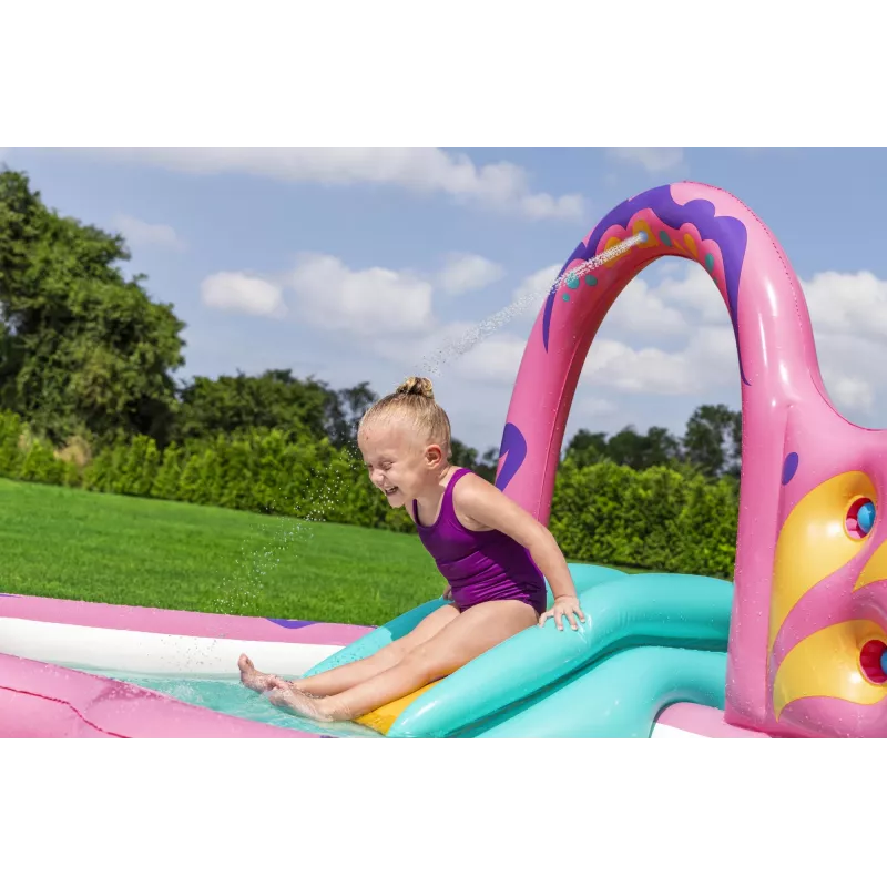 Bestway Butterfly Wonder laste täispuhutav veemängukeskus ja bassein 1,80 m x 1,80 m x 1,17 m