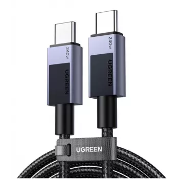 Ugreen 45068 USB-kaabel 2 m USB C 0,48 Gbit/s 240 W Must, Hall