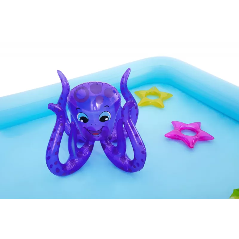 Bestway Play Center Fantastic Aquarium mängukeskus, täispuhutav bassein, 308 L, kaheksa kujuline, 2-a., vinüül, mitmevärviline