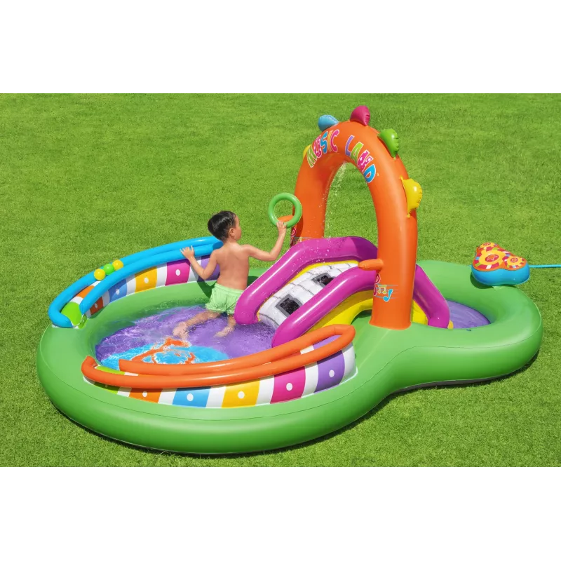 Bestway 9'8 tolli x 6'3 tolli x 54 tolli/2.95m x 1.90m x 1.37m Sing 'n Splash mängukeskus