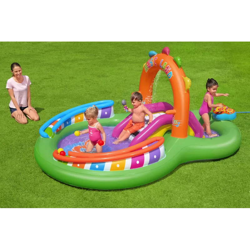 Bestway 9'8 tolli x 6'3 tolli x 54 tolli/2.95m x 1.90m x 1.37m Sing 'n Splash mängukeskus