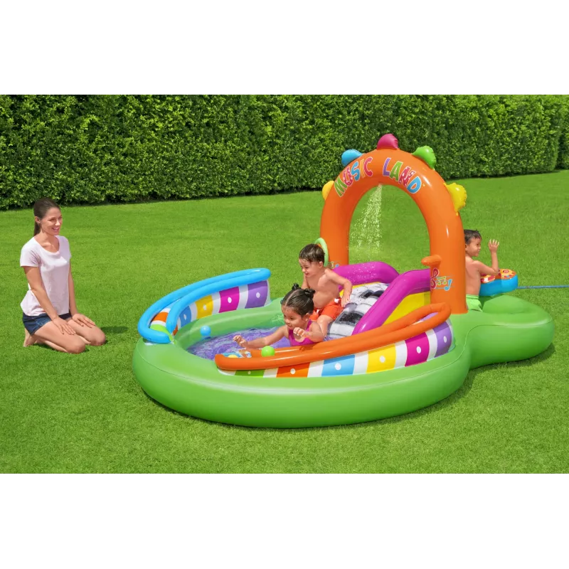 Bestway 9'8 tolli x 6'3 tolli x 54 tolli/2.95m x 1.90m x 1.37m Sing 'n Splash mängukeskus