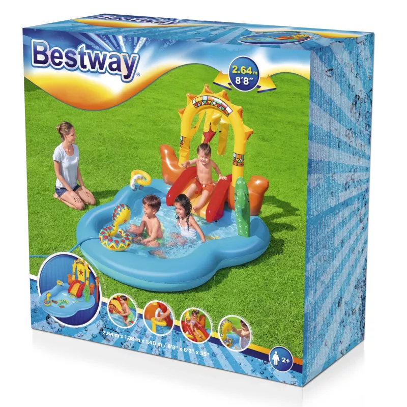 Bestway 8'8 tolli x 6'2 tolli x 55 tolli/2.64m x 1.88m x 1.40m Wild West mängukeskus