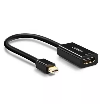 Ugreen 40360 videokaabli adapter 0,25 m Mini DisplayPort HDMI Must