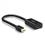Ugreen 40360 videokaabli adapter 0,25 m Mini DisplayPort HDMI Must