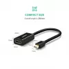 Ugreen 40360 videokaabli adapter 0,25 m Mini DisplayPort HDMI Must
