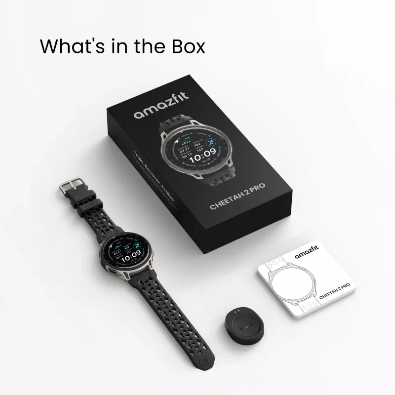 Amazfit Cheetah 2 Pro 3.35 cm (1.32 tolli) AMOLED 48 mm digitaalne 466 x 466 pikslit puutetundlik titaan Wi-Fi