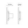 Multibrackets M Universal Wallmount Super õhuke Small Silver, 66 cm (26 tolli), 81,3 cm (32 tolli), 200 x 100 mm, 400 x 400 mm, Alumiinium, Hõbedane