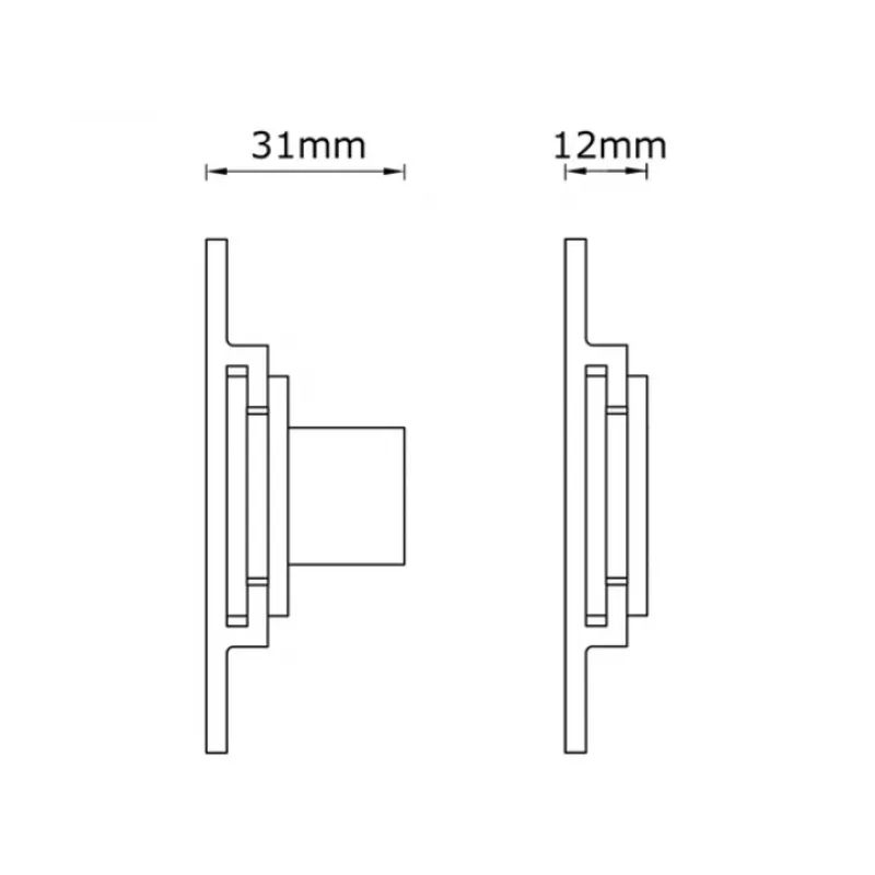 Multibrackets M Universal Wallmount Super õhuke Small Silver, 66 cm (26 tolli), 81,3 cm (32 tolli), 200 x 100 mm, 400 x 400 mm, Alumiinium, Hõbedane
