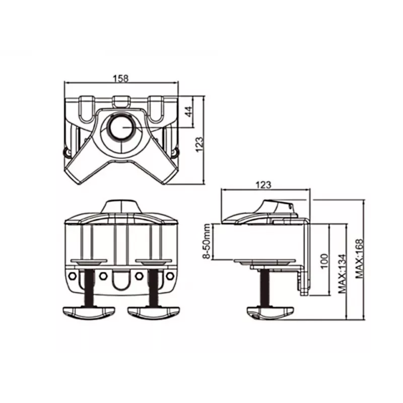 Multibrackets M Desktopmount Single / Dual / Triple Stand lauaklamber