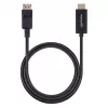 Manhattan DisplayPort 1.2 HDMI-kaablile, 4K@60Hz, 1m, isane isasele, DP riiviga, must, mitte kahesuunaline, kolmeaastane garantii, samaväärne 3F-DP-HDMI-4K60-HDR-ga