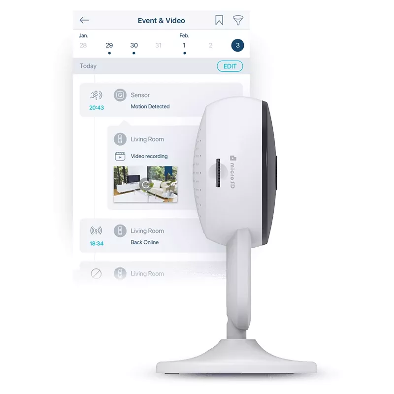D-Link Full HD Wi‑Fi kaamera, IP-turvakaamera, siseruumides, juhtmevaba, Amazon Alexa ja Google Assistant, CE, FCC, IC, RCM, NCC, BSMI, laud