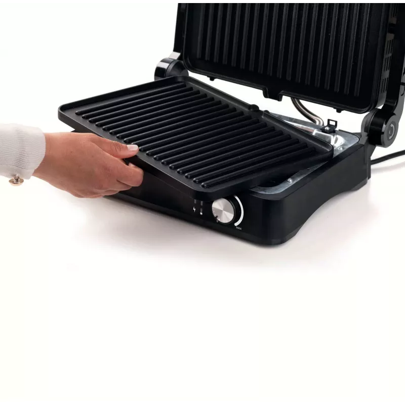 Ariete 1934 MetalGrill 3in1, elektrigrill segagrillimiseks, 2000 W, 3 toiduvalmistusrežiimi, mittenakkuvad plaadid, hõbedane/must