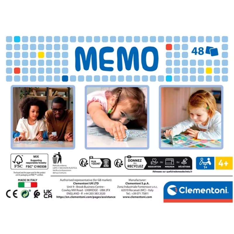 Clementoni 18314 laua-/kaardimäng Memory