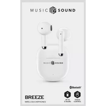 Music Sound Breeze kapslikujulised Bluetooth-kõrvaklapid koos värvilise ümbrisega