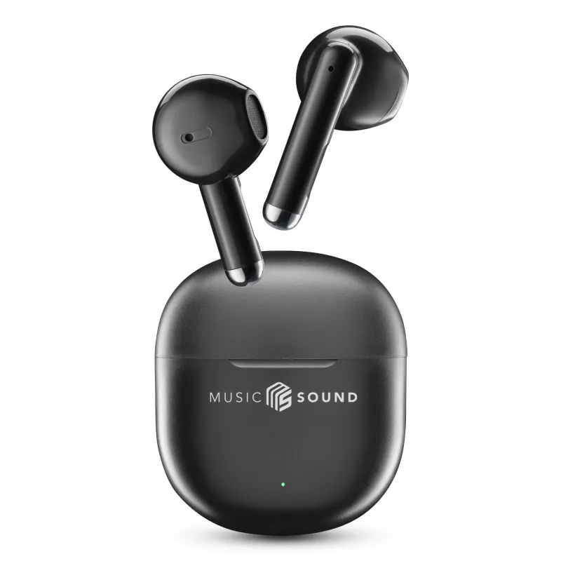 Music Sound Breeze kapslikujulised Bluetooth-kõrvaklapid värvilise ümbrisega
