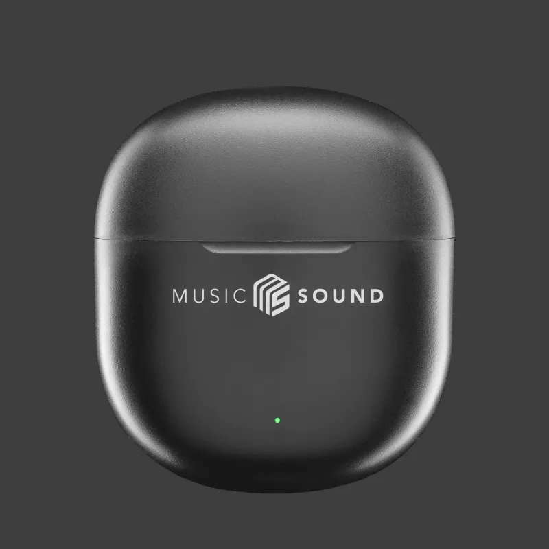 Music Sound Breeze kapslikujulised Bluetooth-kõrvaklapid värvilise ümbrisega