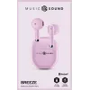 Music Sound Breeze kapslikujulised Bluetooth-kõrvaklapid värvilise ümbrisega