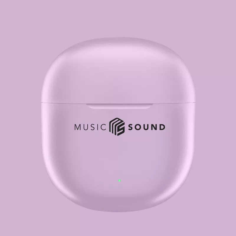 Music Sound Breeze kapslikujulised Bluetooth-kõrvaklapid värvilise ümbrisega