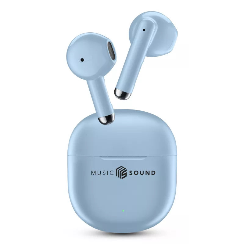 Music Sound Breeze kapselkujulised Bluetooth-kõrvaklapid värvilise ümbrisega