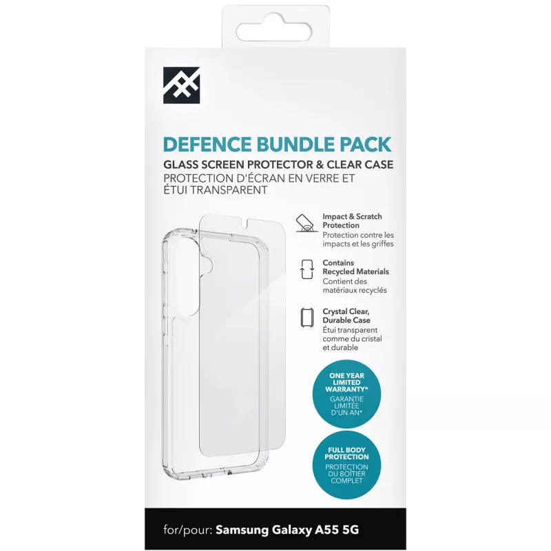 IFROGZ Defence Glass (Bundle) mobiiltelefoni ümbris 16,8 cm (6,6 inch) kate läbipaistev