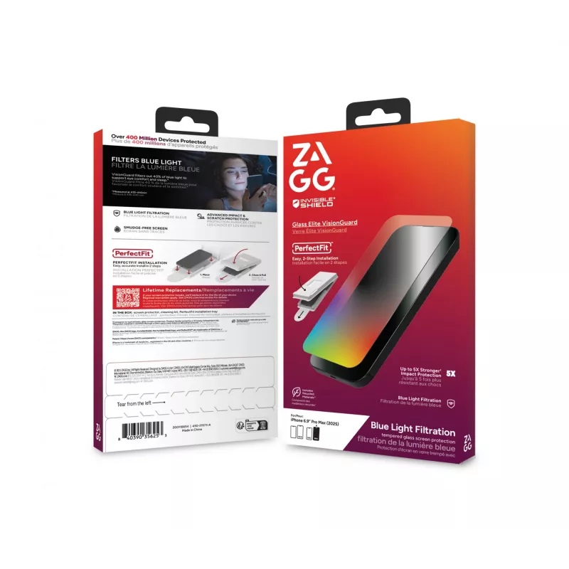 InvisibleShield Glass Elite VG ekraanikaitse Apple iPhone 17 Pro Maxile