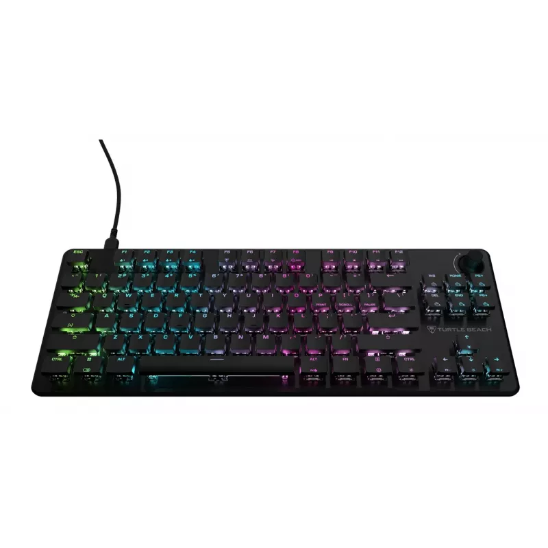 Turtle Beach Vulcan II TKL klaviatuur Mängimine USB QWERTY Saksa Must