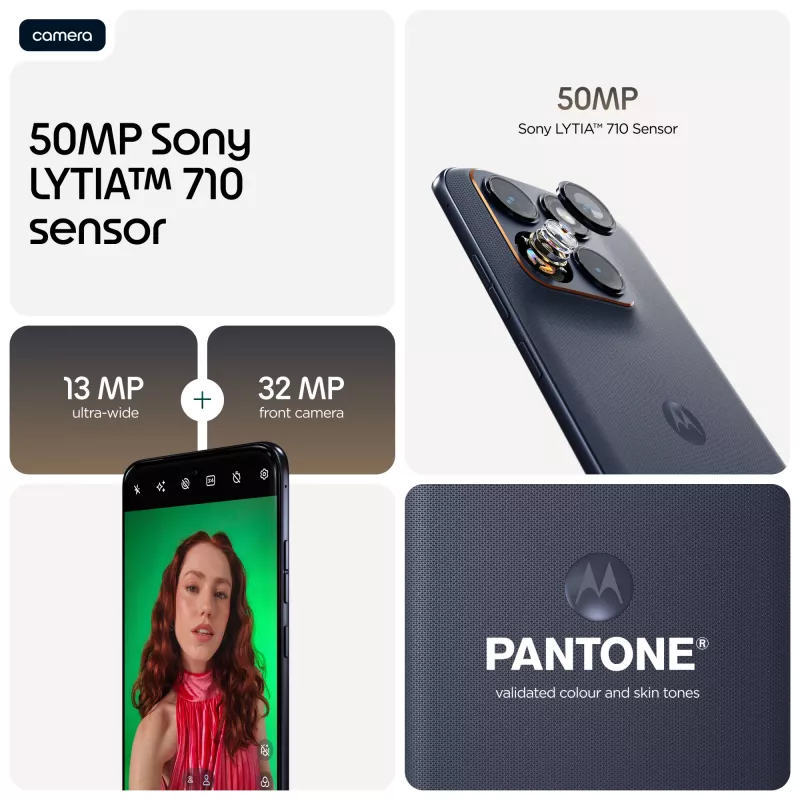 Motorola edge 70 fusion 17,2 cm (6,78 tolli) Dual SIM Android 16.0 5G USB USB-C 8 GB 256 GB 7000 mAh Must