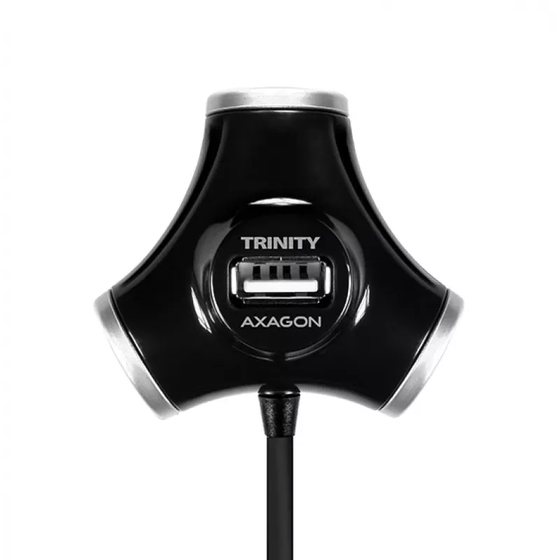 Axagon HUE-X3B liidese jaotur USB 2.0 480 Mbit/s Must