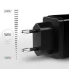 Axagon ACU-PQ22 mobiilseadme laadija Mobiiltelefon, Akupank, Nutitelefon, Nutikell, Tahvelarvuti, Universaalne Must Vahelduvvool Kiirlaadimine Sisetingimustes
