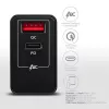 Axagon ACU-PQ22 mobiilseadme laadija Mobiiltelefon, Akupank, Nutitelefon, Nutikell, Tahvelarvuti, Universaalne Must Vahelduvvool Kiirlaadimine Sisetingimustes