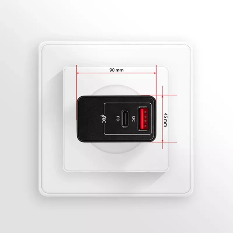 Axagon ACU-PQ22 mobiilseadme laadija Mobiiltelefon, Akupank, Nutitelefon, Nutikell, Tahvelarvuti, Universaalne Must Vahelduvvool Kiirlaadimine Sisetingimustes