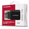 Axagon ACU-PQ22 mobiilseadme laadija Mobiiltelefon, Akupank, Nutitelefon, Nutikell, Tahvelarvuti, Universaalne Must Vahelduvvool Kiirlaadimine Sisetingimustes