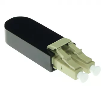 ACT fiiberoptiline LC loopback-adapter, mitmemoodiline 850 nm, LC, must, RoSH, -40–75 °C, 40 x 12,4 x 8,6 mm, 40 mm