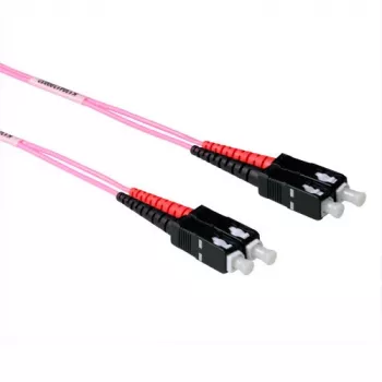 ACT 1 m LSZH Multimode 50/125 OM4 fiiberoptiline patch-kaabel duplex SC-pistikuga