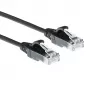 ACT Must 0.5 meter LSZH U/UTP CAT6 datacenter slimline patch-kaabel snagless with RJ45 connectors