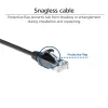 ACT Must 0.5 meter LSZH U/UTP CAT6 datacenter slimline patch-kaabel snagless with RJ45 connectors