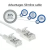 ACT valge 10 meetrit LSZH U/FTP CAT6A andmekeskuse õhuke paigalduskaabel tõmbeäärikuta RJ45 pistikutega